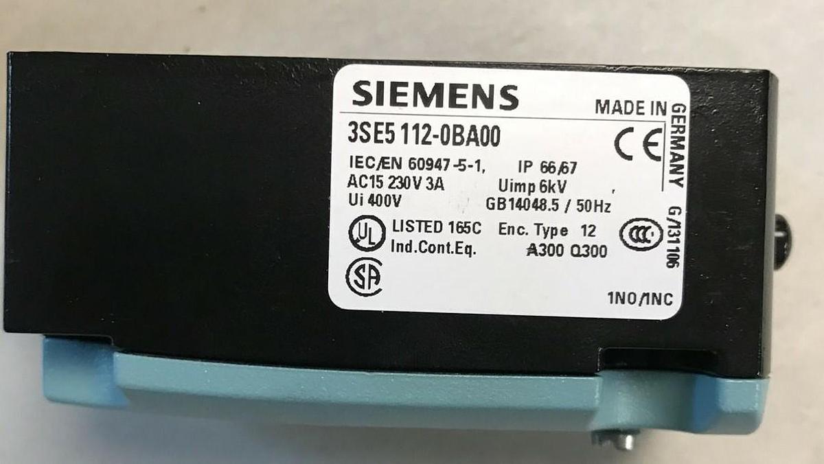Used Siemens,3SE5 112-OBA00,Position Switch Lot 0f 3 NOS