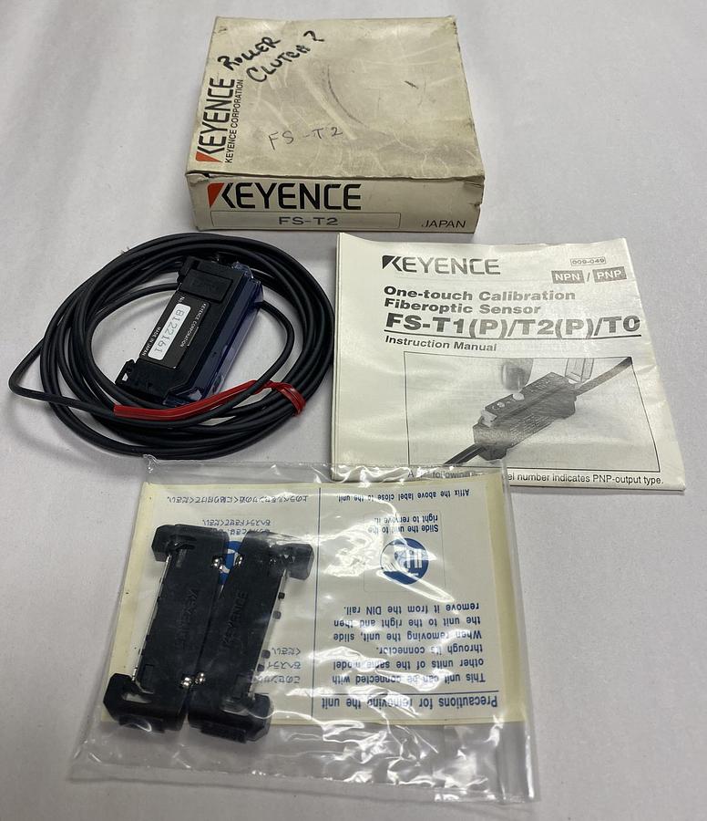 Keyence,FS-T2,Fiber Optic Sensor Amplifier New