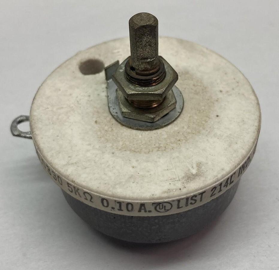 Used Ohmite,0330,Rheostat 5000 OHM 0.10A Series 7833