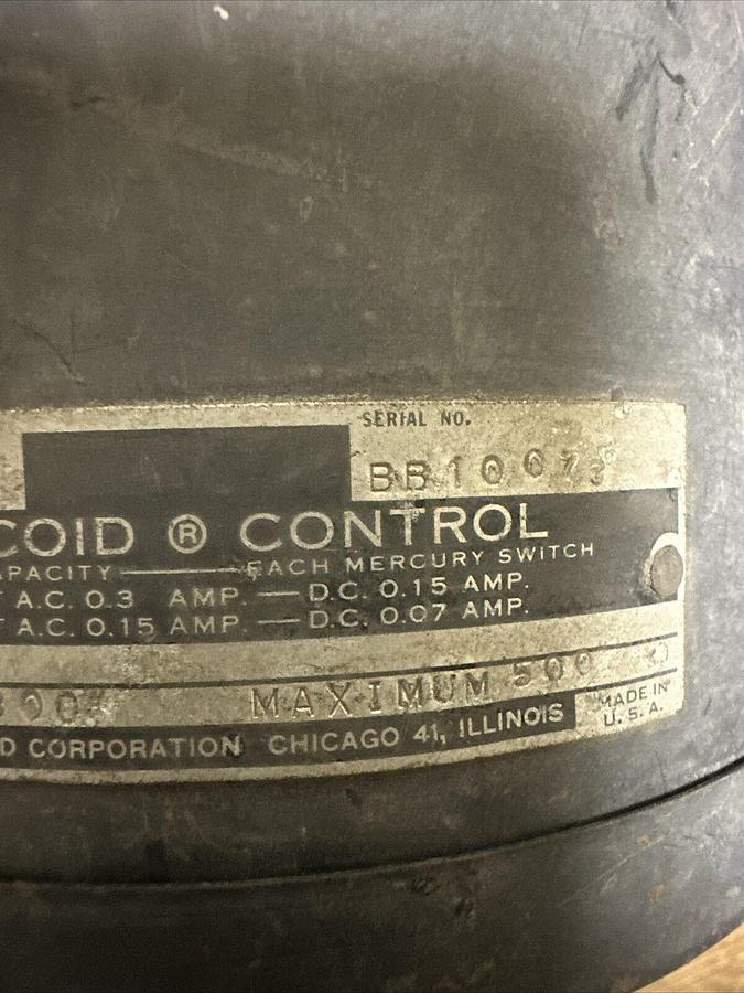 Used Mercoid,BB-200,Differential Pressure Control