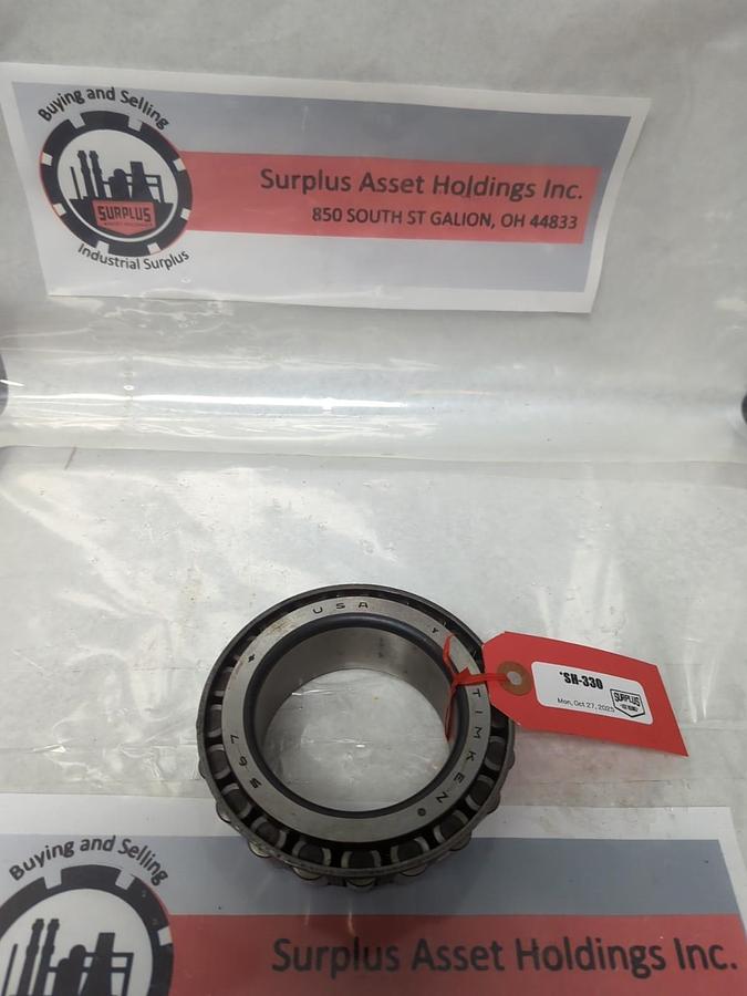 Used TIMKEN,567,ROLLER BEARING CONE PRE-OWNED