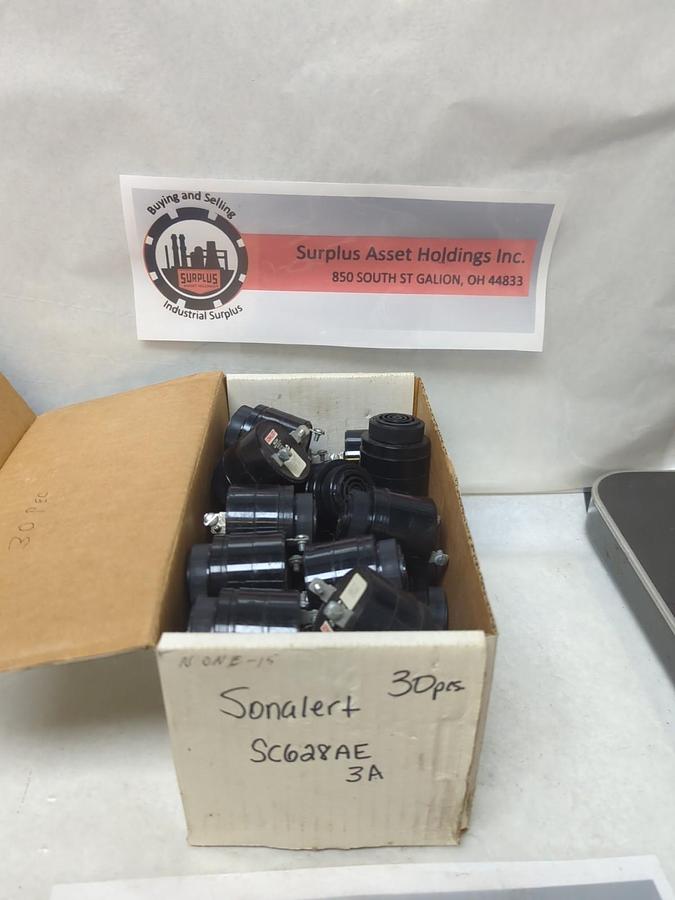 Used MALLORY,SC628AE,SONALERT SIGNAL ALERT ALARM BUZZER LOT OF 30 PRE-OWNED