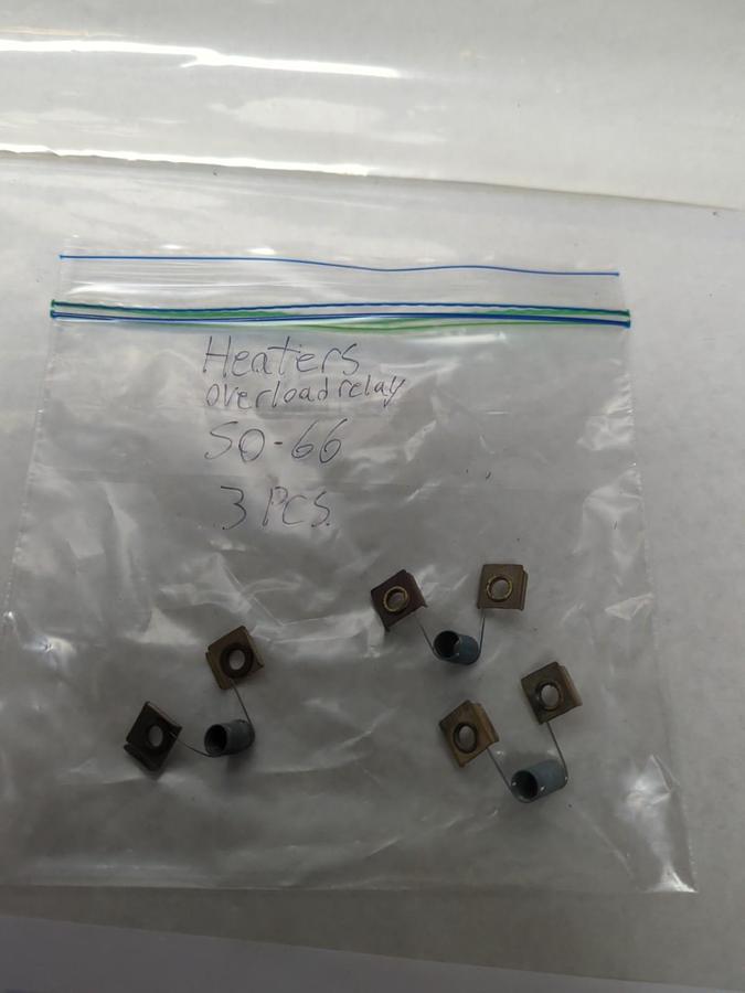 Used JOSLYN CLARK,S0-66,OVERLOAD THERMAL HEATER ELEMENT LOT OF 3 PRE-OWNED