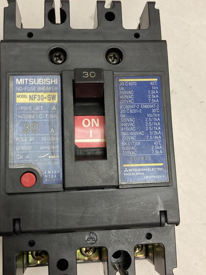 Mitsubishi,NF30-SW,3-Pole No-Fuse Breaker 30A 50/60Hz