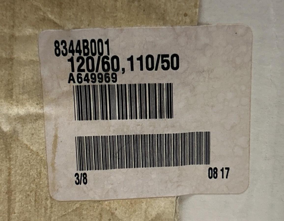 Used ASCO,8344B001,VALVE 120/60-110/50V NEW