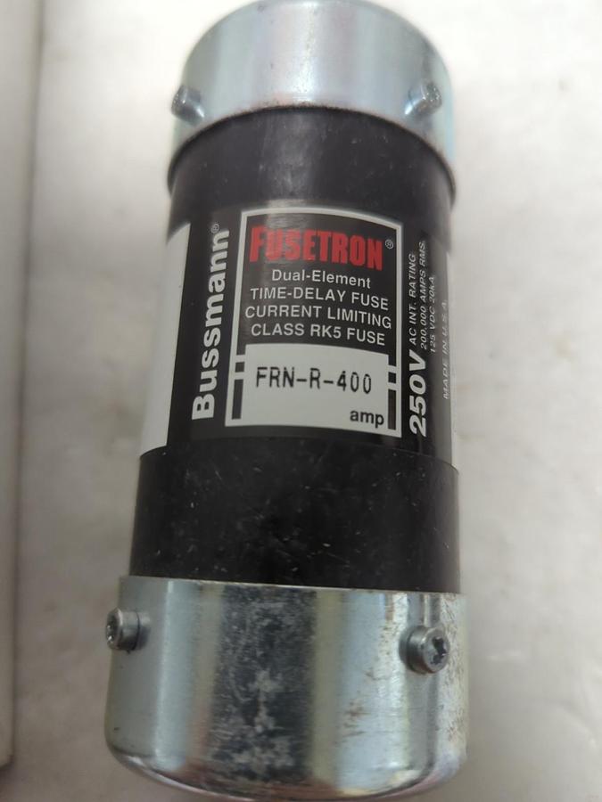 COOPER BUSSMANN,FRN-R-400,FUSETRON 400 AMP FUSE NOS