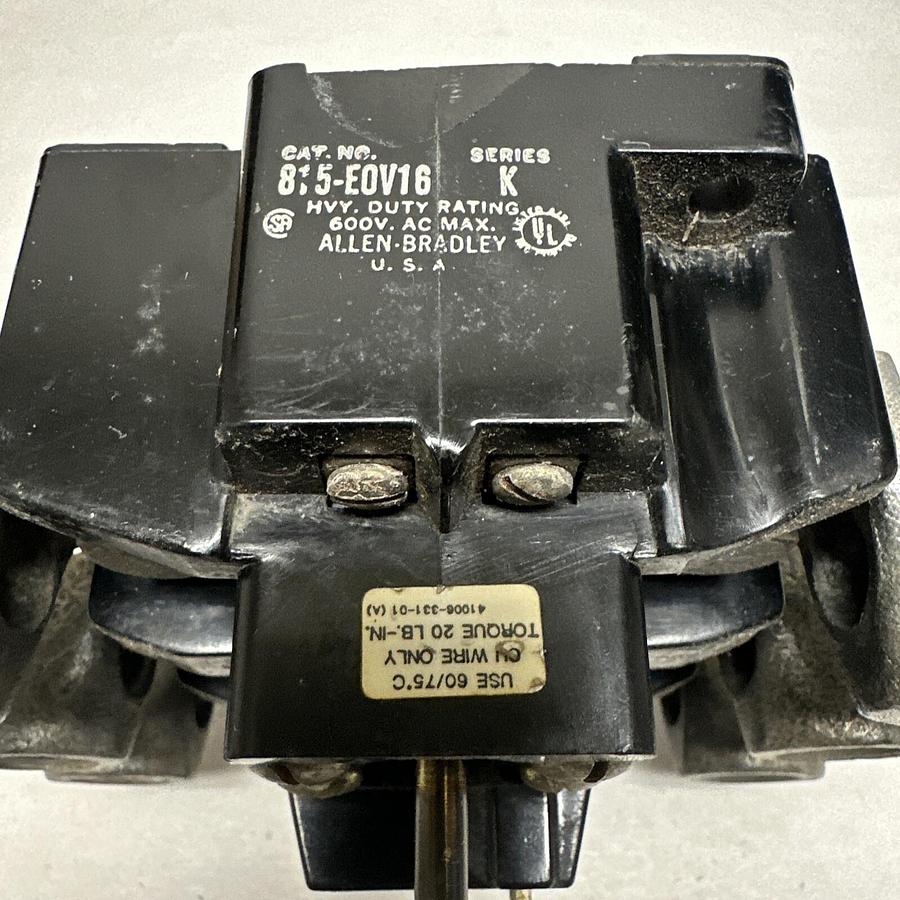 Used Allen Bradley,815-EOV16,Overload Relay (G109)