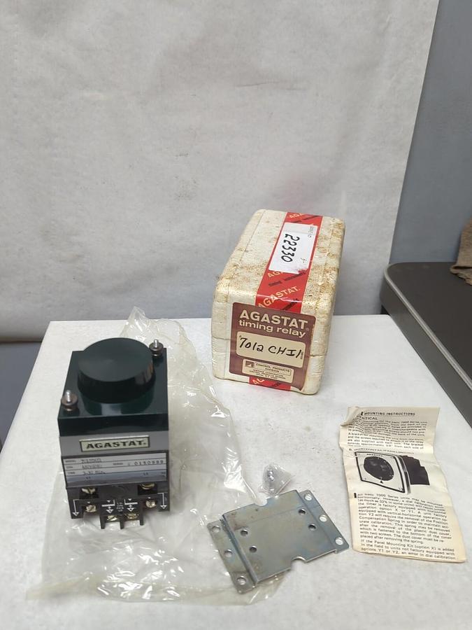 AGASTAT,7012 CHI1,TIMING RELAY 480V 60HZ 3-30 MIN NOS