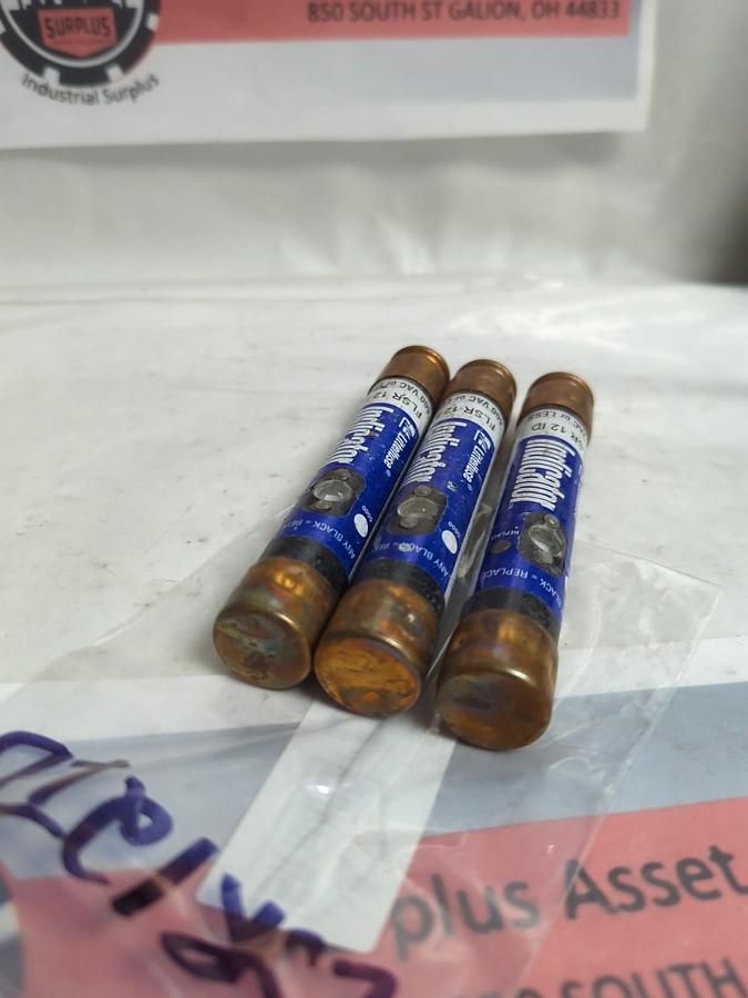 Used LITTELFUSE,FLSR12ID,INDICATOR 12 AMP FUSE LOT OF 3 PRE-OWNED