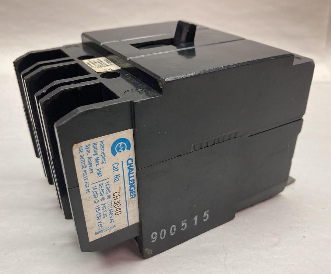 Used Challenger,CH3040,Circuit Breaker 3-Pole 40A 480V