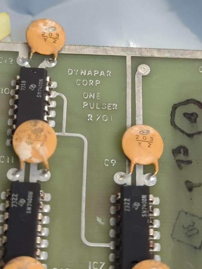 Used DYNAPAR CORP,R701,ONE PULSER CIRCUIT BOARD PRE-OWNED