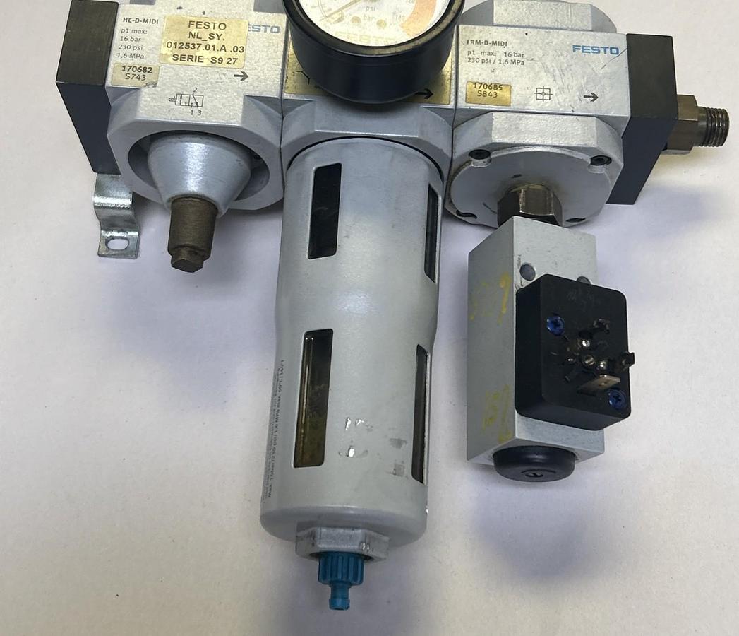 Used FESTO,LFR-D-7-MIDI,FILTER REGULATOR