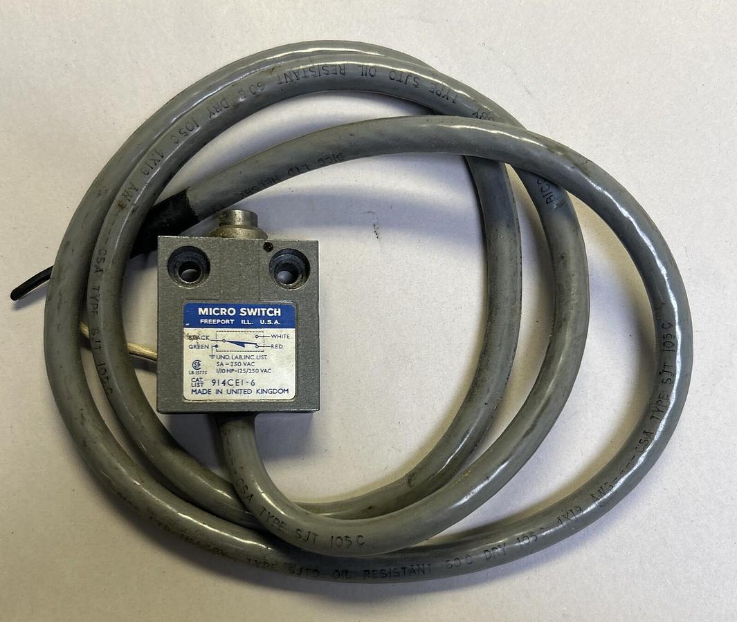 Used MICRO SWITCH,914CEI-6,LIMIT SWITCH
