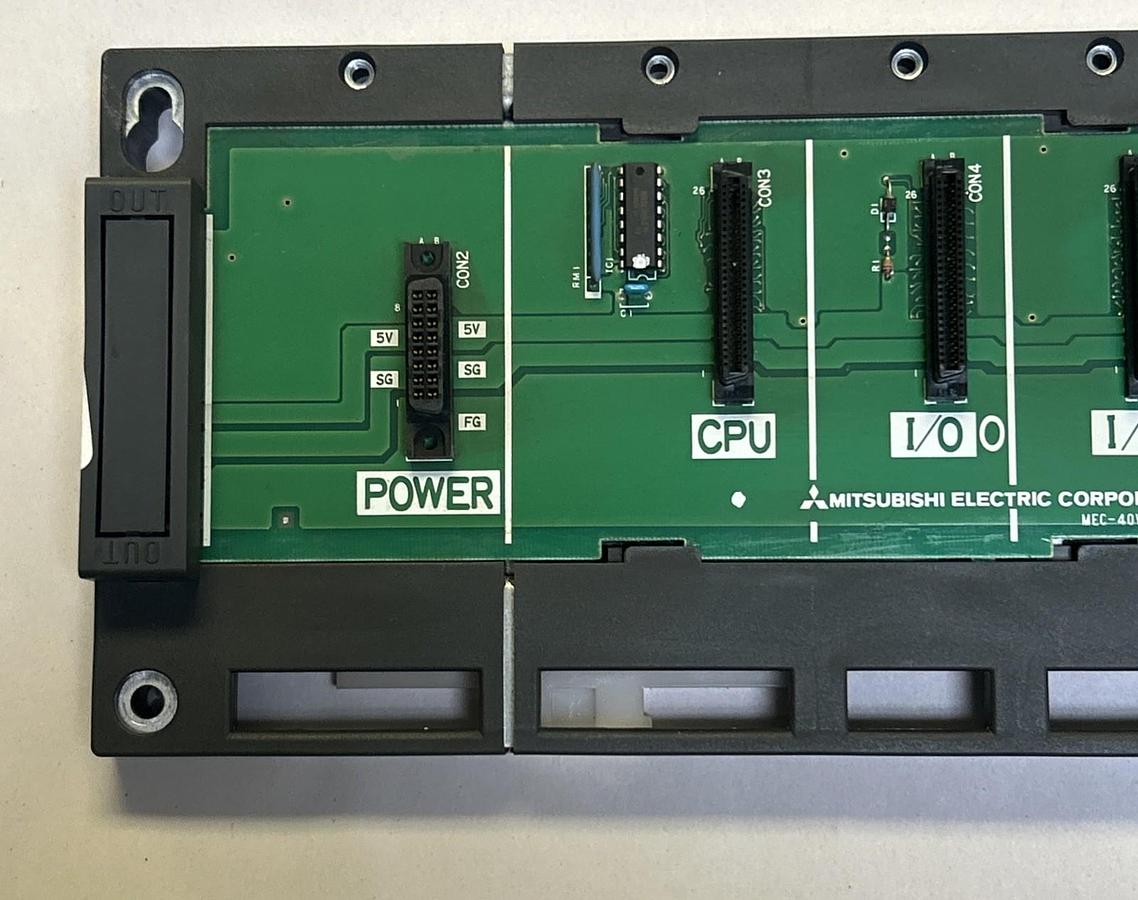 Used MITSUBISHI,A1S35B,PLC FIVE SLOT BASE UNIT