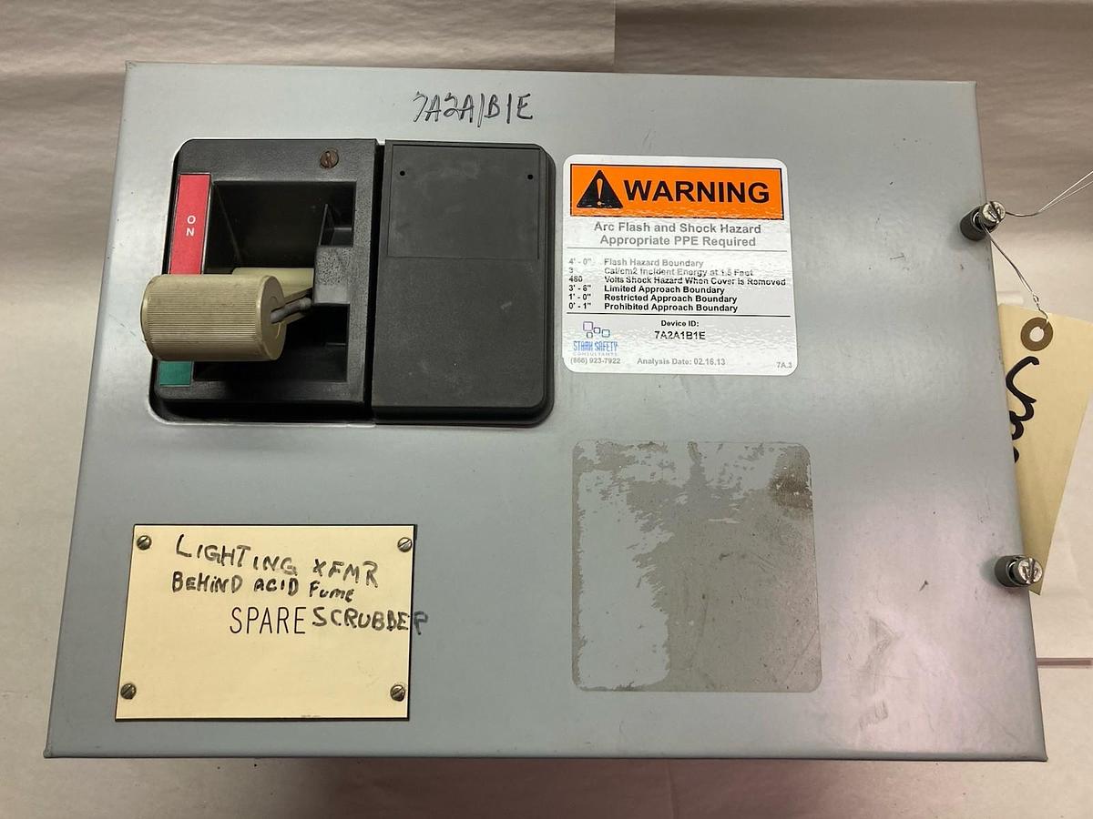 Used Cutler Hammer,60 Amps,12 INCH MCC Disconnect FUSED Feeder Bucket 60A 60Hz 480V