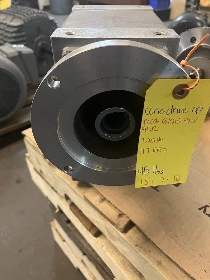 Used Cone Drive,B101015WAER1,SPEED REDUCER 7HP RATIO 15