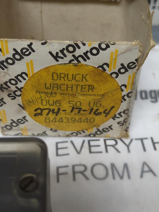 KROM SCHRODER,DWG50U-G,PRESSURE SWITCH LOT OF 2 NOS