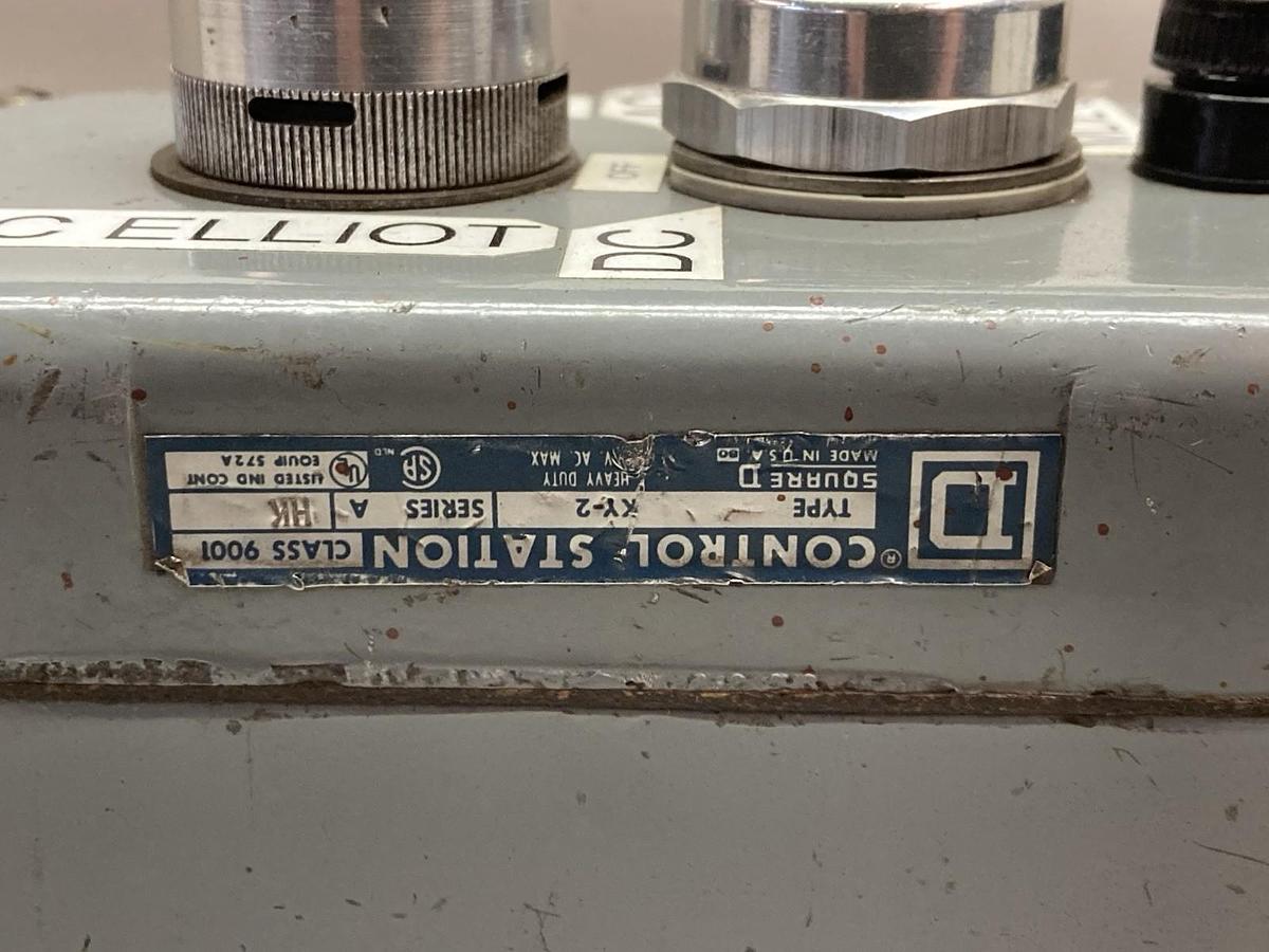 Used Square D,Type KY-2 Class 9001,Heavy Duty Control Station Ser A