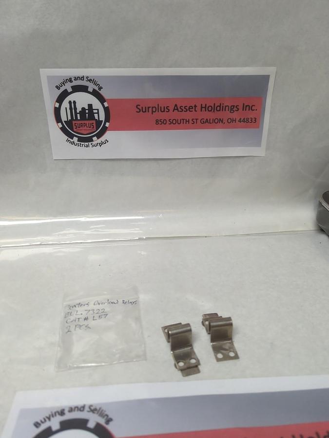 Used SYLVANIA,L.57,OVERLOAD HEATER ELEMENT LOT OF 2 PRE-OWNED