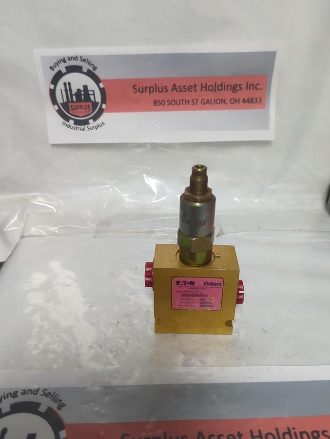 Used EATON VICKERS,PRV1-10-S-8T-12,VALVE ASSEMBLY PRE-OWNED