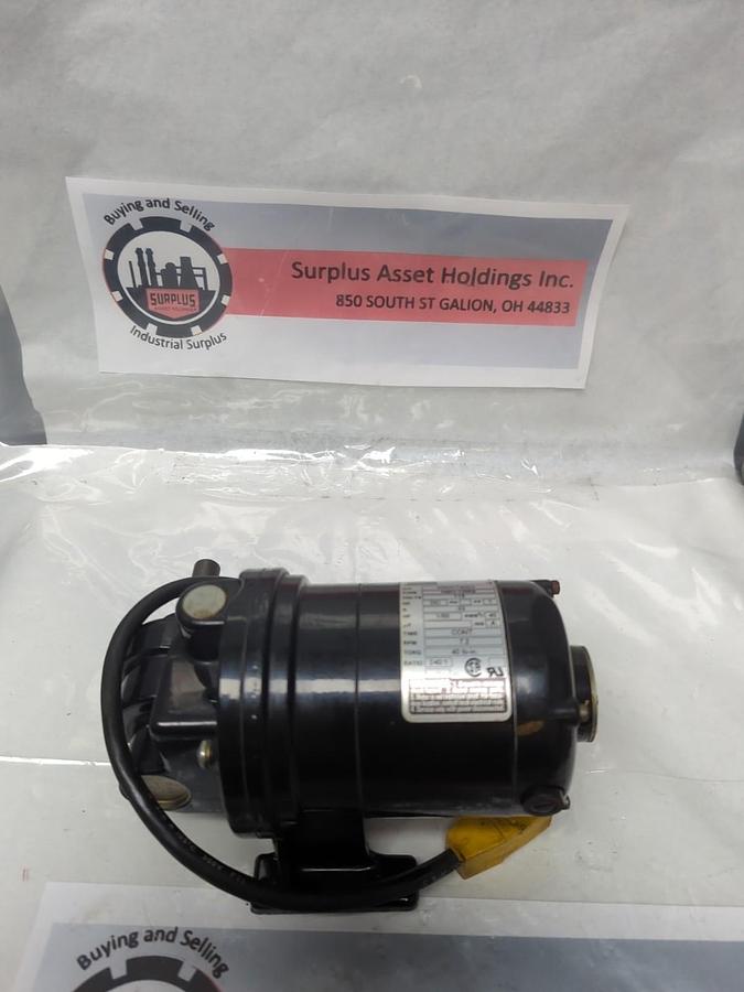 Used BODINE,NSH-12RG,ELECTRIC GEAR MOTOR 7.2RPM 115V 1/50HP PRE-OWNED