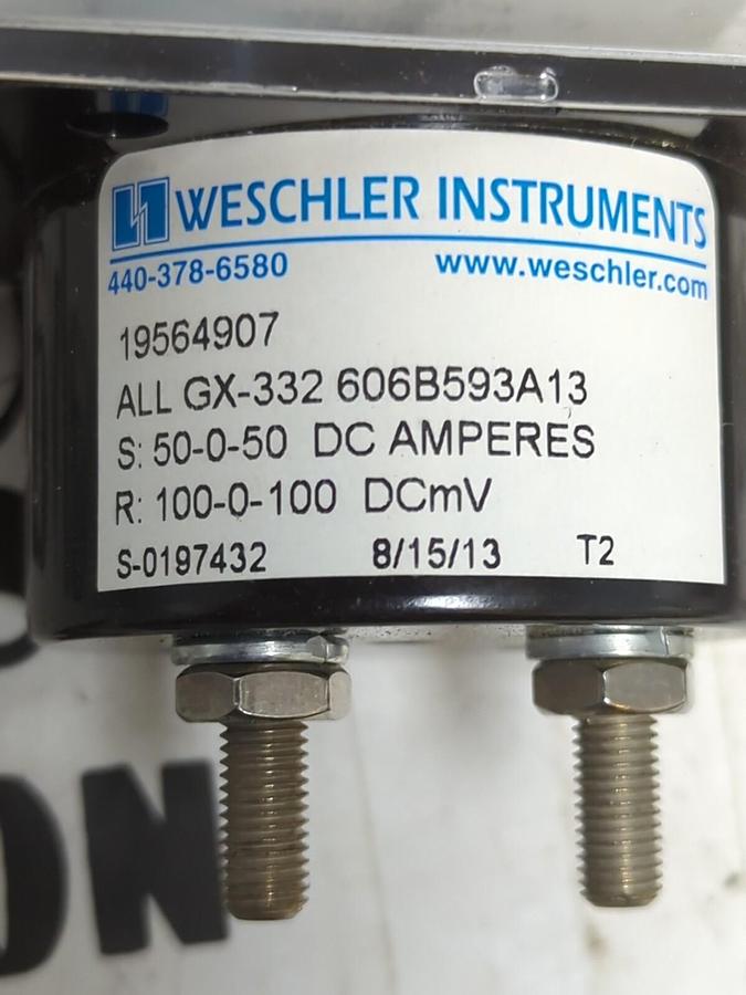 WESCHLER,19564202 GX-332 50-0-50DC AMP, PANEL METER NOS