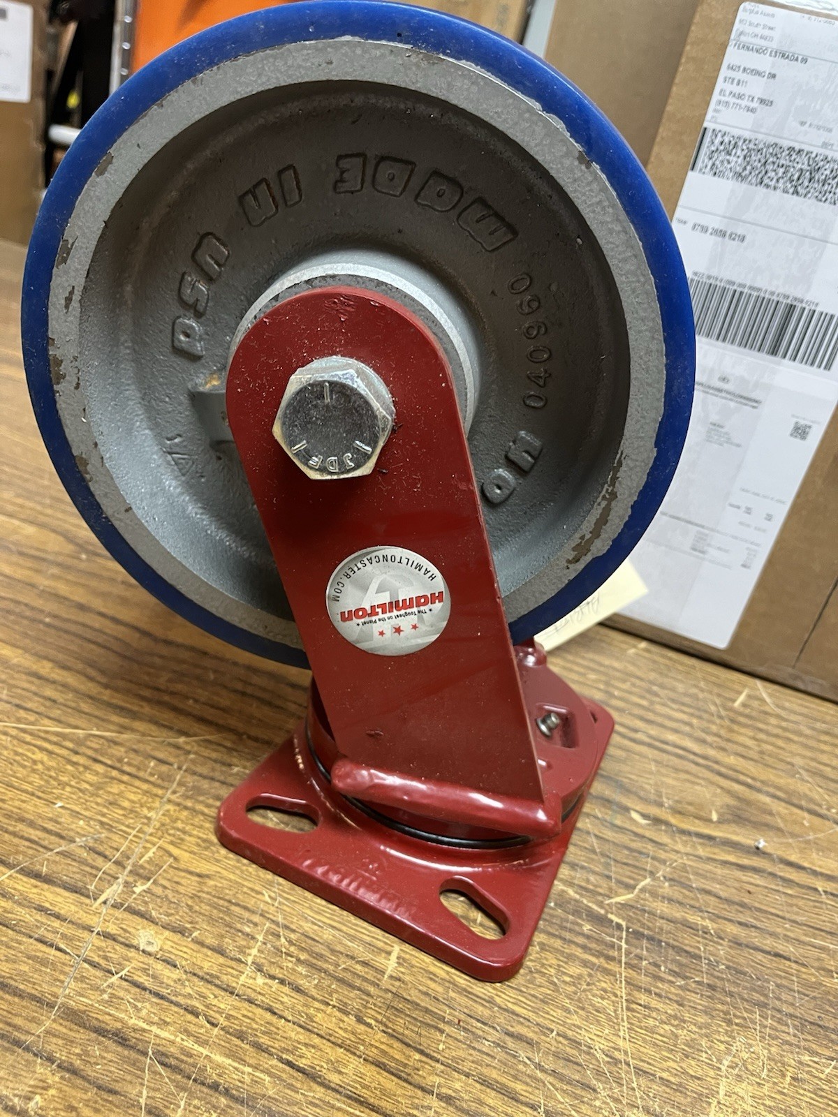 HAMILTON,8"X3",SWIVEL CASTER 2000LBS CAPACITY
