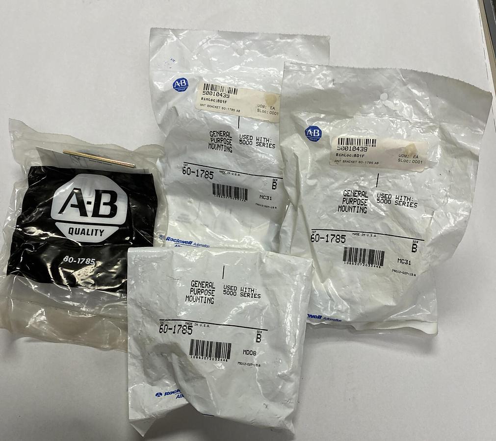 ALLEN BRADLEY,60-1785,SER B MOUNTING BRACKET LOT OF 4 NEW
