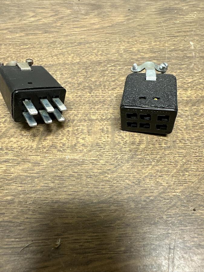 Beau,3318,6 Pin Connector 2 Pc. MaleFemale