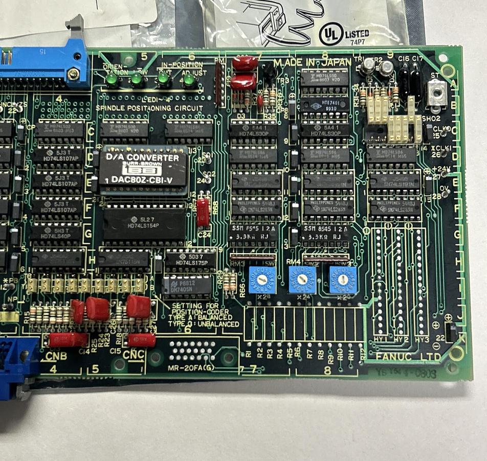 Used FANUC,A20B-0008-0240,SPINDLE ORIENTATION PCB REFURISHED