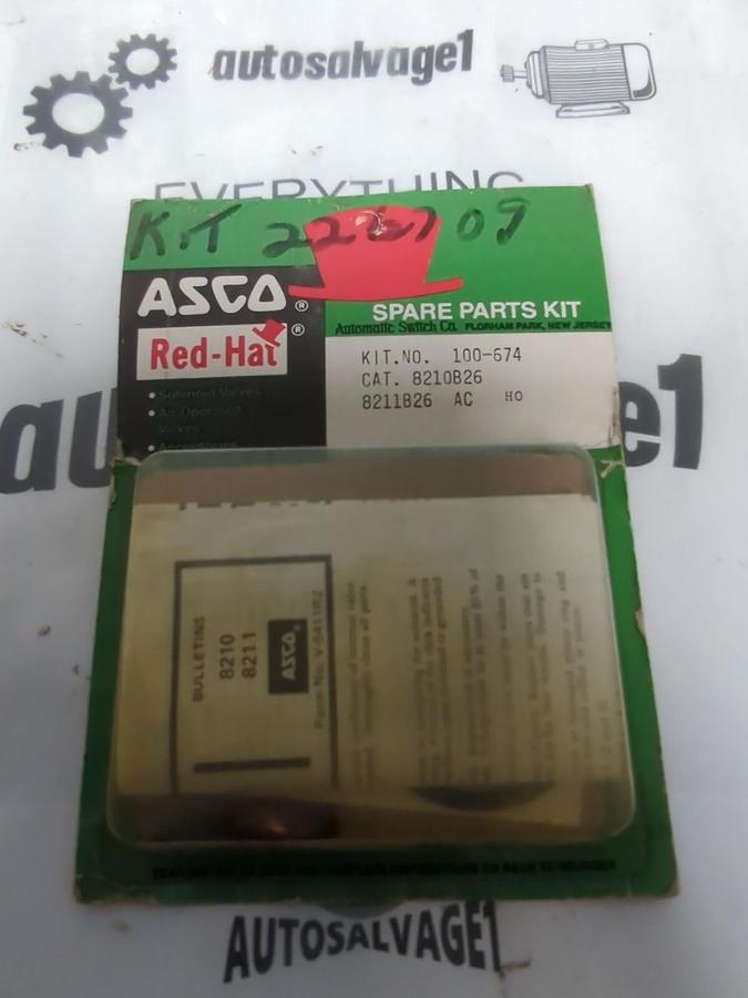 ASCO RED HAT,100-674,SPARE PARTS KIT 8210 NEW