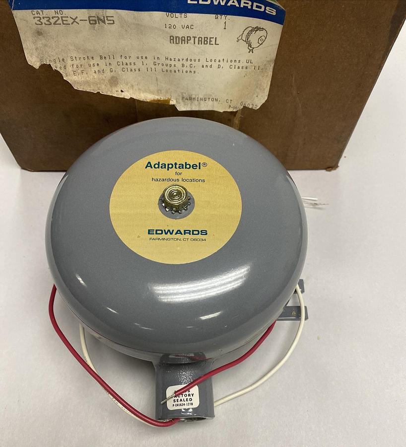 UTC FIRE & SECURITY COMPANY EDWARDS,332EX-6N5,HAZARDOUS SINGLE STROKE BELL NOS
