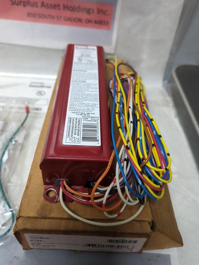 PHILLIPS BODINE,B100,FLOURESCENT EMERGENCY BALLAST KIT NOS