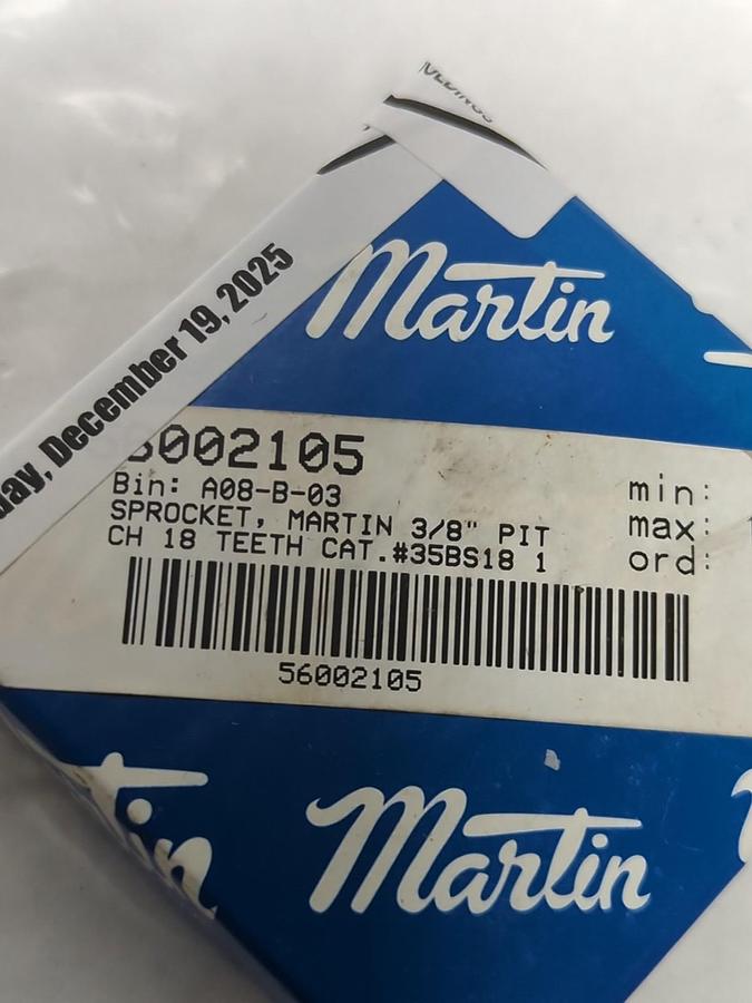 MARTIN,35BS18 1,BORED TO SIZE SPROCKET NOS