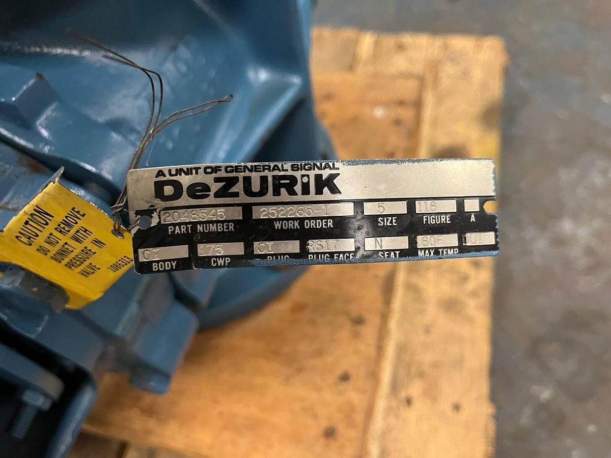 DEZURIK,2048545,PLUG VALVE SIZE 5 FIGURE 118 175CWP