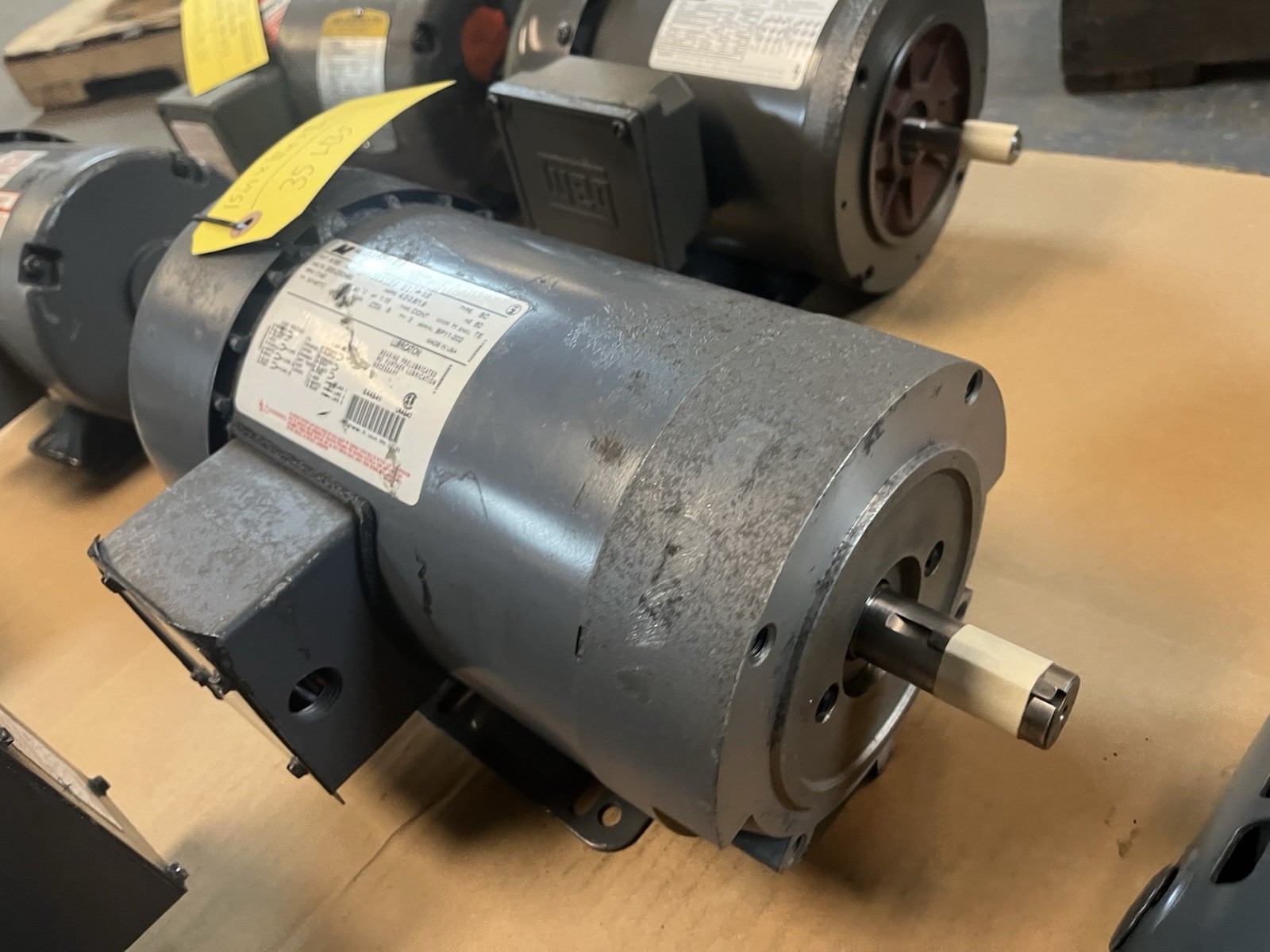 Used MAGNETEK,N155,MOTOR 1HP 1140RPM 3PH M145TC