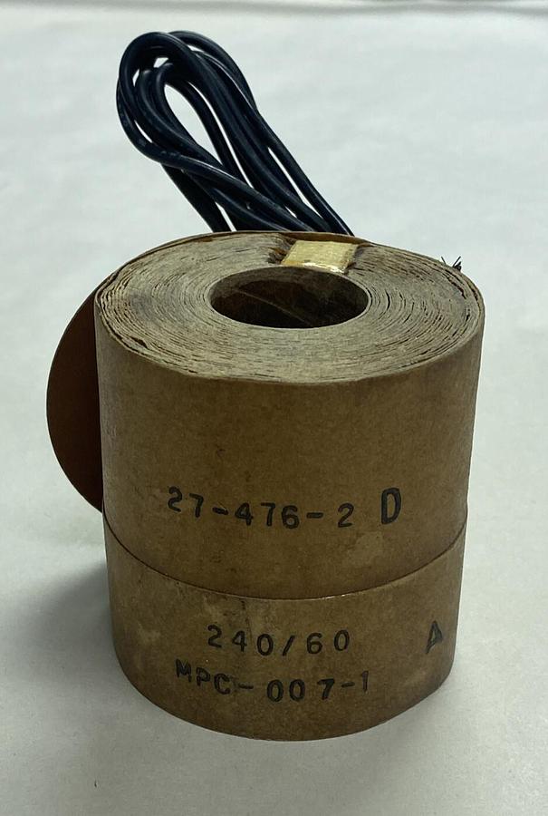 ASCO,27-476-2D,SOLENOID VALVE COIL 240V 60HZ NOS