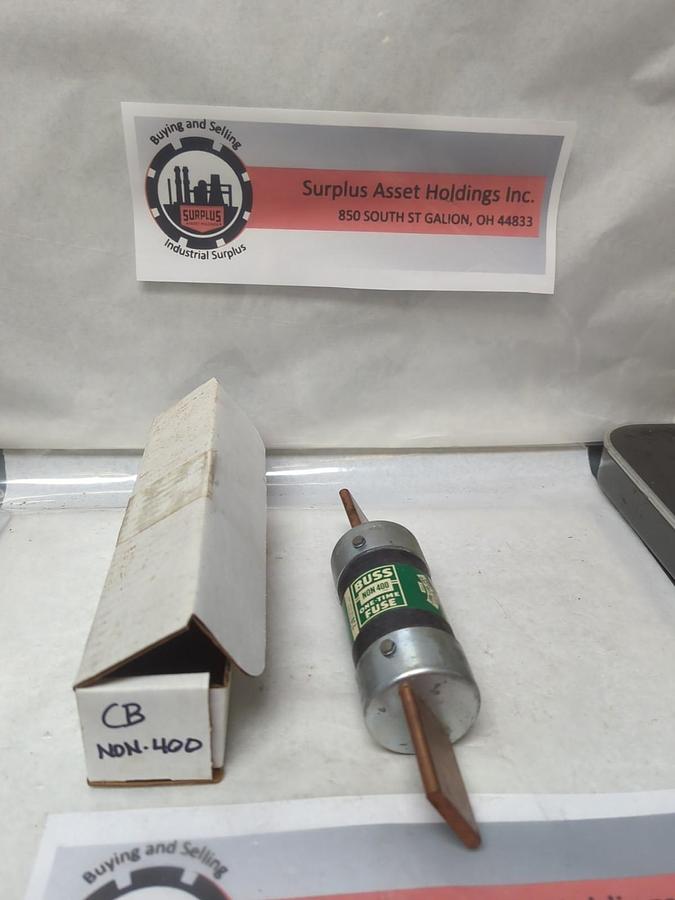 Used COOPER BUSSMANN,NON-400,ONE-TIME 400 AMP FUSE PRE-OWNED