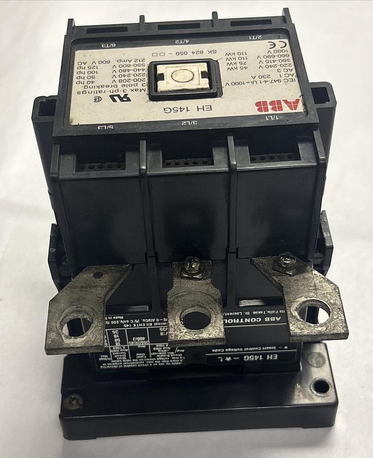 Used ABB,EH145G,CONTACTOR 212A 600V