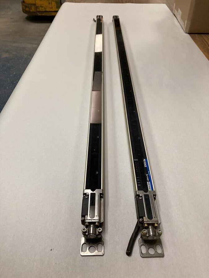 Used Keyence Sensor,SL-V48H-T / SL-V48H-R,Light Curtain Transmitter with Receive 940M