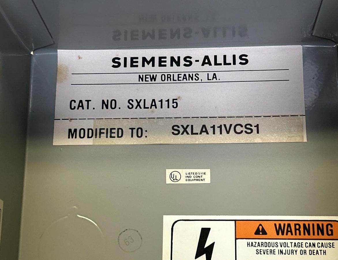 SIEMENS,SXLA115,ENCLOSURE NOS
