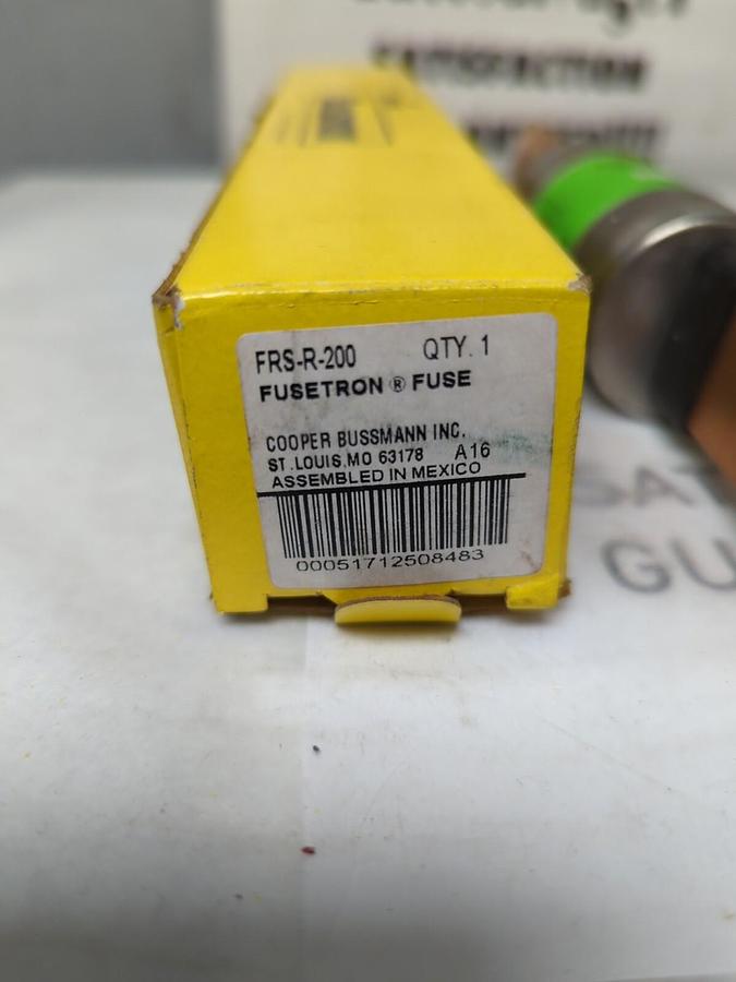 COOPER BUSSMANN,FRS-R-200,FUSETRON 200 AMP FUSE NOS