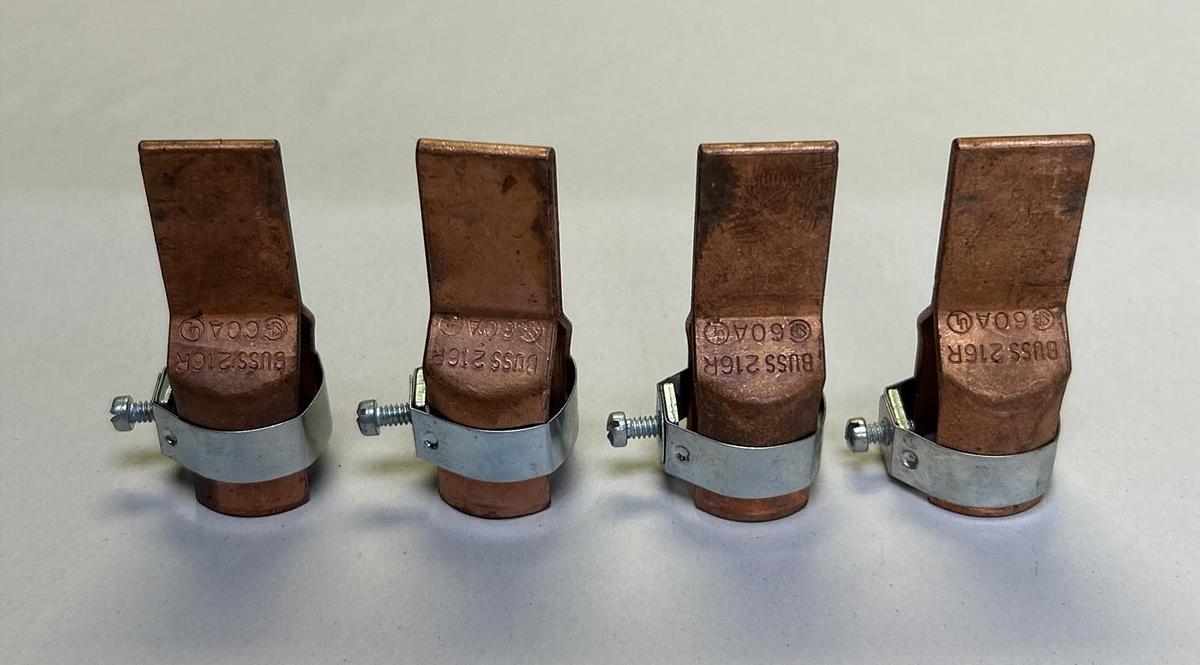 Used BUSSMANN,216-R,FUSE REDUCER 60A LOT OF 4