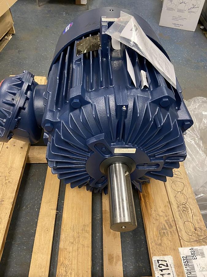 Used Marathon,XRI 444TTGN16532AA-W,125Hp Severe Duty Motor 1785RPM Frame 444T