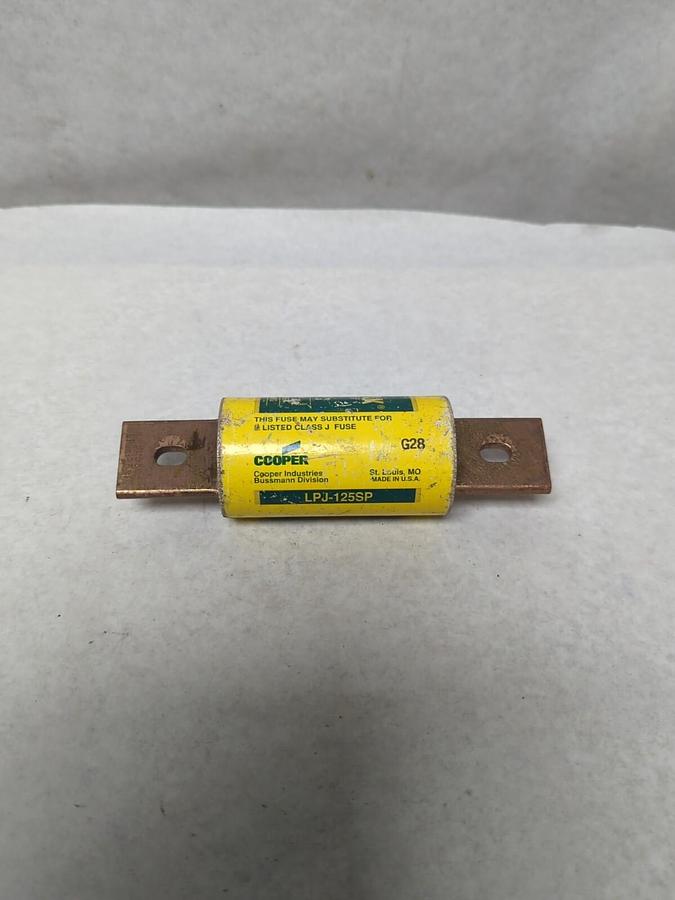 Used COOPER BUSSMANN,LPJ-125SP,LOW-PEAK 125 AMP FUSE PRE-OWNED