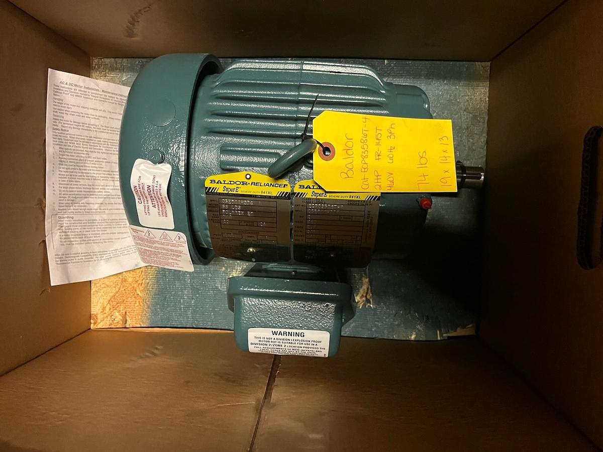 BALDOR,ECP83586T-4,SUPER E SEVERE DUTY 841XL MOTOR 2HP 460V 145T