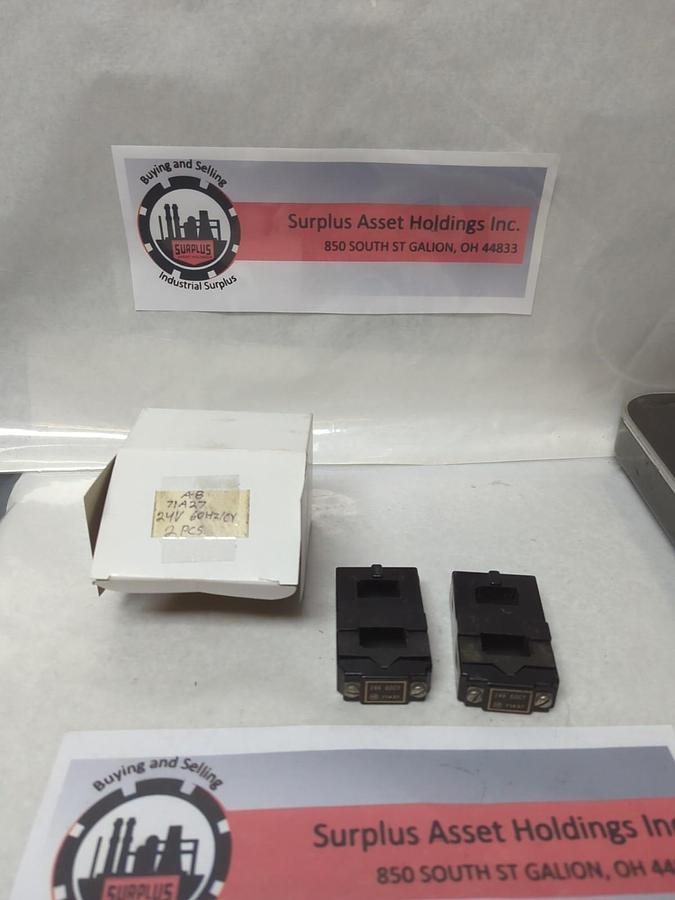 Used ALLEN-BRADLEY,71A27,COIL 24V 60CY LOT OF 2 PRE-OWNED