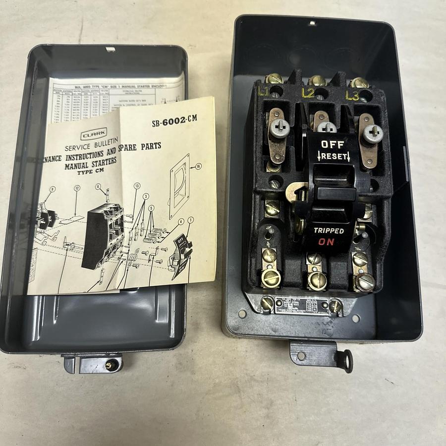 Clark Controller,2A211,Size 1 Manual Starter