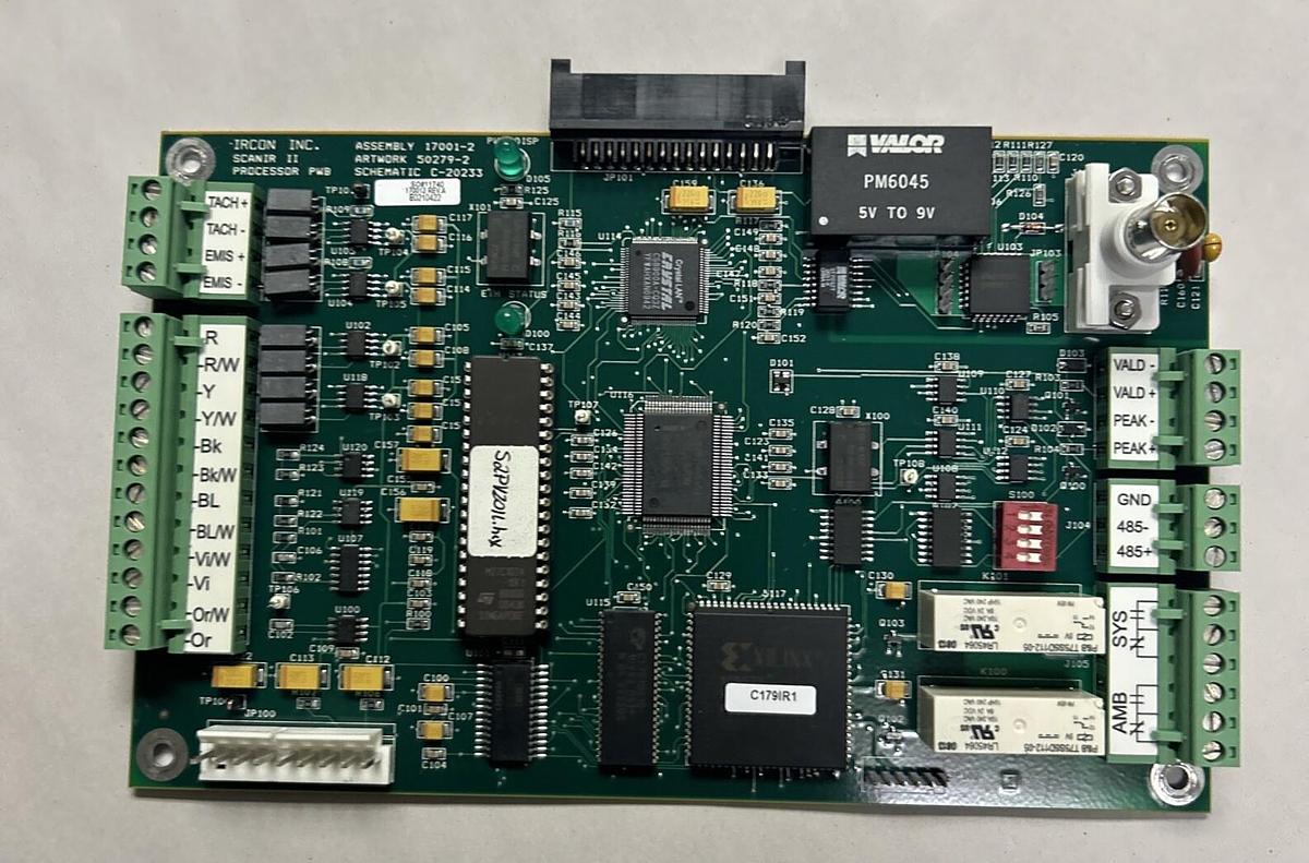 Used IRCON,17001-2,SCANIR II PROCESSOR PC BOARD ASSEMBLY