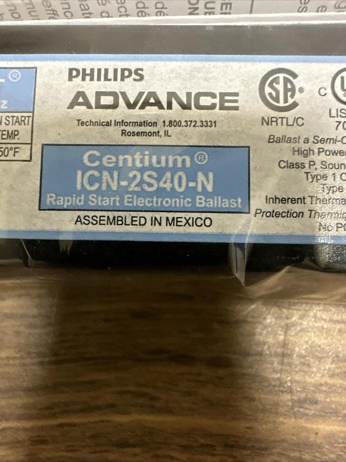 Philips Advance,ICN-2S40-N,Intellivolt Ballast